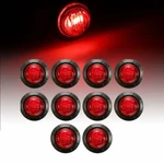 10X Pickup Truck Round Side Marker Light 3/4" Led Bullet Trailer Super Red. Fixed Price $11.39.