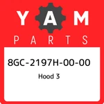8GC-2197H-00-00 Yamaha Hood 3 8GC2197H0000, New Genuine Oem Part. Fixed Price $81.52.