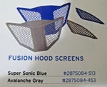 New Polaris Fusion Hood Screens - Avalanche Grey. Fixed Price $27.95.