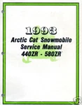 1993 Arctic Cat 440 Zr & 580 Service Manual New. Fixed Price $43.99.