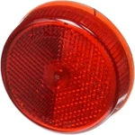 Red 2-1/2" Incandescent Round Side Marker/clearance Light With Reflex Lens. Fixed Price $10.14.