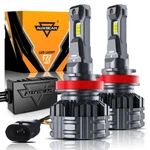 Auxbeam H11 Led Headlight Kit Low Bulb 6500K Super Bright White 110W Canbus. Fixed Price $59.99.