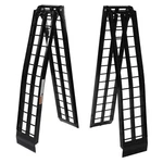 9FT Aluminum Plate Folding Atv Loading Ramp Black Pair Truck Trailer 1200 Lbs. Fixed Price $303.00.