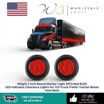 Nilight Inch Round Marker 2PCS Red 9LED Indicator Clearance Lights. Fixed Price $14.99.