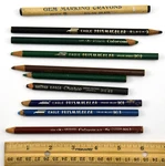 Lot 10 Vintage Eagle Prismacolor Pencils - Charco Colorama Gem Marking Crayon. Fixed Price $14.25.
