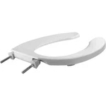Bemis 1055 000 Commercial Heavy Duty Open Front Toilet Seat Without Cover, El.... Fixed Price $33.66.