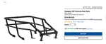 Polaris 2880275 Extreme Rear Storage Rack 2014-2023 Indy Voyageur 155" New. Fixed Price $110.00.