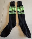 Vintage Arctic Cat Wool Socks Black Green Striped Snowmobile Usa Made. Fixed Price $24.99.