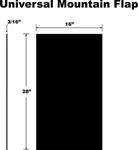 Proven Design Products Universal Snow Flap SF00UMFPB. Fixed Price $52.25.