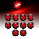 10X Pickup Truck Round Side Marker Light 3/4" Led Bullet Trailer Super Red. Fixed Price $11.39.