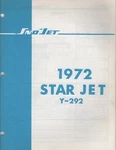 1972 Sno-jet Snowmobile Star Y-292 Models Parts Manual P/n 209292 (570). Fixed Price $29.68.