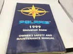Polaris 9914668 Nos Universal Snow Owners Safety And Maintenance Manual 1999. Fixed Price $24.99.