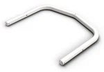 New Oem Polaris Snowmobile Rear Bumper, White 2880382-133. Fixed Price $79.99.