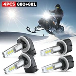 4PC 880+881 Led Headlights For Arctic Cat Panther 570 2002-2007 Snowmobile Bulbs. Fixed Price $23.99.