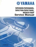Genuine Yamaha Owner's Service/repair/shop Manual 1998-2002 SRX600/SRX700. Fixed Price $99.99.