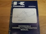 1981 Kawasaki Snowmobile General Assembly Preparation Manual 99964-3522. Fixed Price $15.00.
