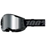 100% Strata 2 Goggle Black Frame/silver Mirror Lens. Fixed Price $47.07.