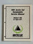 1991 Arctic Snowmobile Service Manual Wildcat 700 El Tigre Ext 2254-646. Fixed Price $44.99.