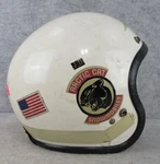 Vintage Arctic Cat Snowmobile Jd Racing Helmet RN45573 Both Yellow Clear Visors. Fixed Price $135.00.