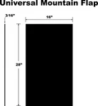 Proven Design Products SF00UMFPB Universal Snow Flap, Mountain. Fixed Price $62.96.