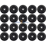 (20) 2.5" Black Rubber Bumpers W/ Center Hole For Cargo Trailer Door Ramp Guard. Fixed Price $26.99.