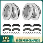 Front Rear Drilled Rotors+brake Pads For 2011-2019 Sierra Silverado 2500 3500 Hd. Fixed Price $359.00.