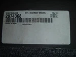 Polaris Snowmobile Driver Backrest Kit Oem Part No. 2873246. Fixed Price $54.70.