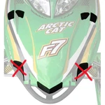 Arctic * Incomplete Snow Mesh Hood Kit 5639-633 '03-'06 Sabercat/firecat. Fixed Price $13.64.