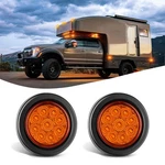 Nilight 2INCH Round Marker 2PCS Amber 9LED Clearance Lights Flush Mount. Fixed Price $13.60.