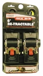 Erickson Retractable Ratcheting Tie Down Straps - 2" X 6FT 34414. Fixed Price $59.99.