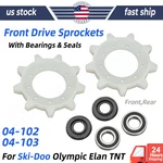 For Ski-doo 04-102 Olympic Elan Tnt Front Drive Sprockets With Bearings & Seals. Fixed Price $39.59.