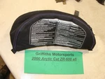 2000 Arctic Cat ZR600 Efi Genuine Oem Accessory Windshield Bag Storage Dash. Fixed Price $88.00.