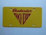 Vintage 60'S Ski Doo Bombardier Snowmobile Logo Novelty License Plate (101). Fixed Price $15.00.