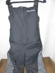 Vintage Polaris Black Nylon Snowmobile Bib Pants Union Usa Made Women Med.. Fixed Price $49.99.