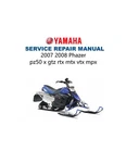 Yamaha Phazer & Venture Service Manual 2007-2012 PZ50 Usb. Fixed Price $14.99.