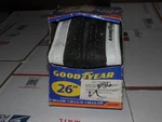 Goodyear Folding Crusier Bike Tire White 26X2 2.10 2.125 26". Fixed Price $26.00.