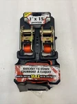 Erickson Tie Downs Ratcheting 1" X 15'. Fixed Price $19.99.