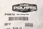 Genuine Polaris 2877409 Lug Kit - 16 Nuts For Rzr Atv Ace General. Fixed Price $28.99.