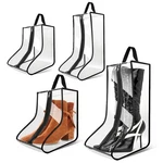 4 Pcs Black Boot Bags Organizer Travel Waterproof Cowboy Hangable Ski Clear. Fixed Price $46.20.