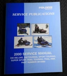 2000 Polaris 340 Deluxe Touring Super Sport Trail Rmk Snowmobile Service Manual. Fixed Price $76.96.