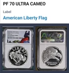 2022 1 Oz Ngc PF70 Ultra Cameo American Liberty Eagle Silver Medal Bronco. Fixed Price $349.00.