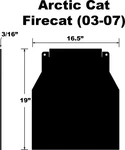Pdp Snowflap Arctic Firecat/sabercat 03-07 Body. Fixed Price $51.70.