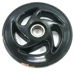 Snowmobile Black Idler Wheel 6.38 " O.d Plastic And Rubber Nos Kimpex 04-063-20. Fixed Price $22.99.