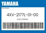 Yamaha Genuine Plate, Spring 4XV-2177L-01-00. Fixed Price $8.91.