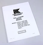 Kohler K295-2 K2965-2AX K340-2AX Two Stroke Engine Service Repair Manual. Fixed Price $19.97.