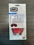 100% Dual Panel Vented Lens For Racecraft, Accuri And Strata -rose. Fixed Price $16.95.