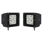 3" Led Flood Light Square Pod Boat Truck Grill Bumper Off Road Pair Fits Jeep. Fixed Price $15.99.