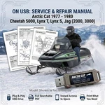 Arctic Cat Lynx Jag 2000 3000 1977 - 1980 Service Repair Shop Manual Usb. Fixed Price $19.99.