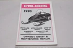1993 Polaris Indy Lite Snowmobiles Models Owners Safety & Maintenance Manual. Fixed Price $19.99.