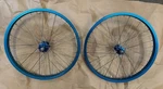 20 1.75 36 Spoke Freewheel Alloy Blue Bicycle/bmx Set, Sealed Bearings. Fixed Price $144.99.
